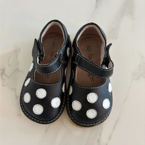 🖤 Little Mae’s Boutique Polka Dot Mary Jane Shoes, Size 8 Toddler